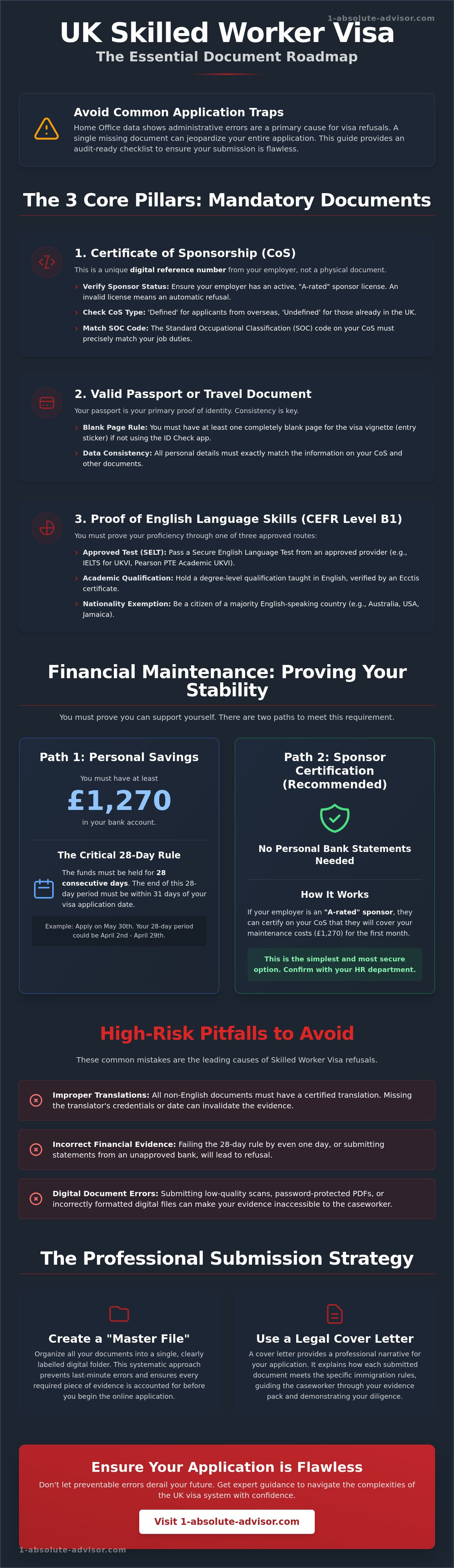 Documents for Skilled Worker Visa UK: The 2026 Comprehensive Evidence Guide